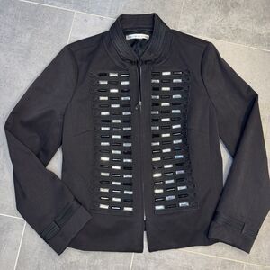 Peter Nygard Vintage Military Style Studded Jacket – Women’s Size 12